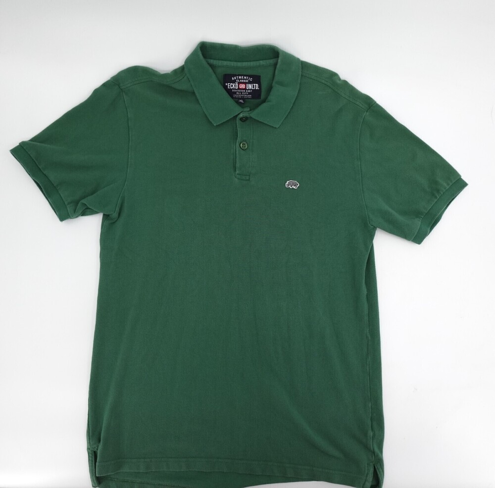 Ecko Unltd. Polo Shirt mens extra Large Green Short Sleeve Classic Pullover